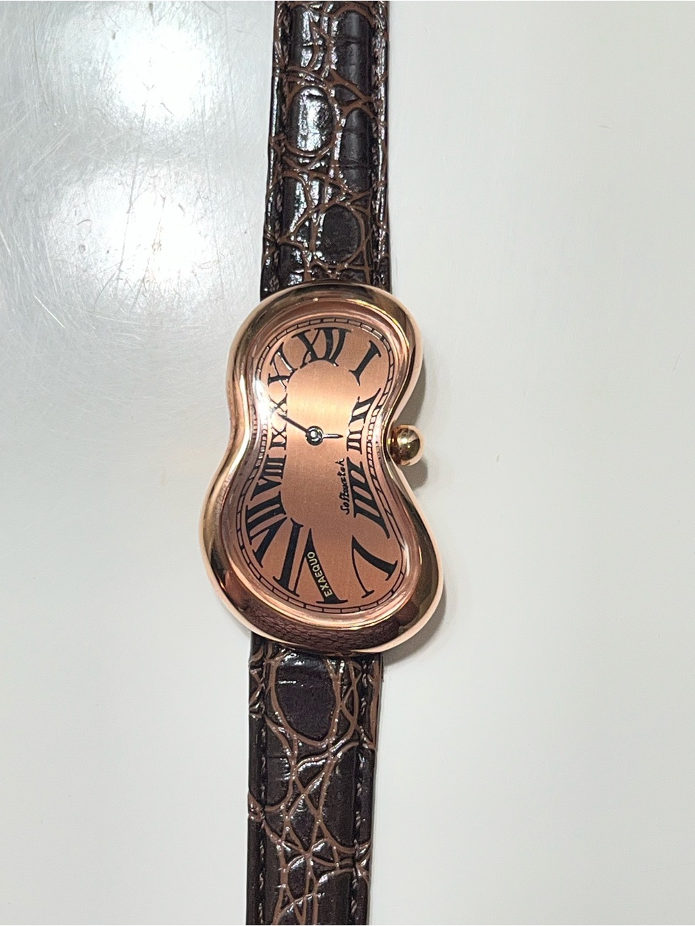 Rare Salvador Dali Softwatch By EXAEQUO Rose Gold Vintage Large watch 92010